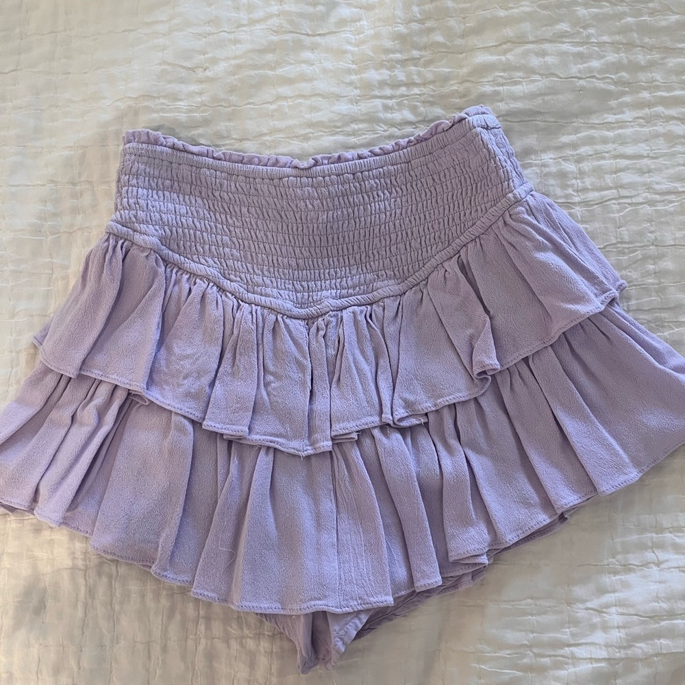 Rock & Rags Purple Mini Skirt with Built-In Shorts